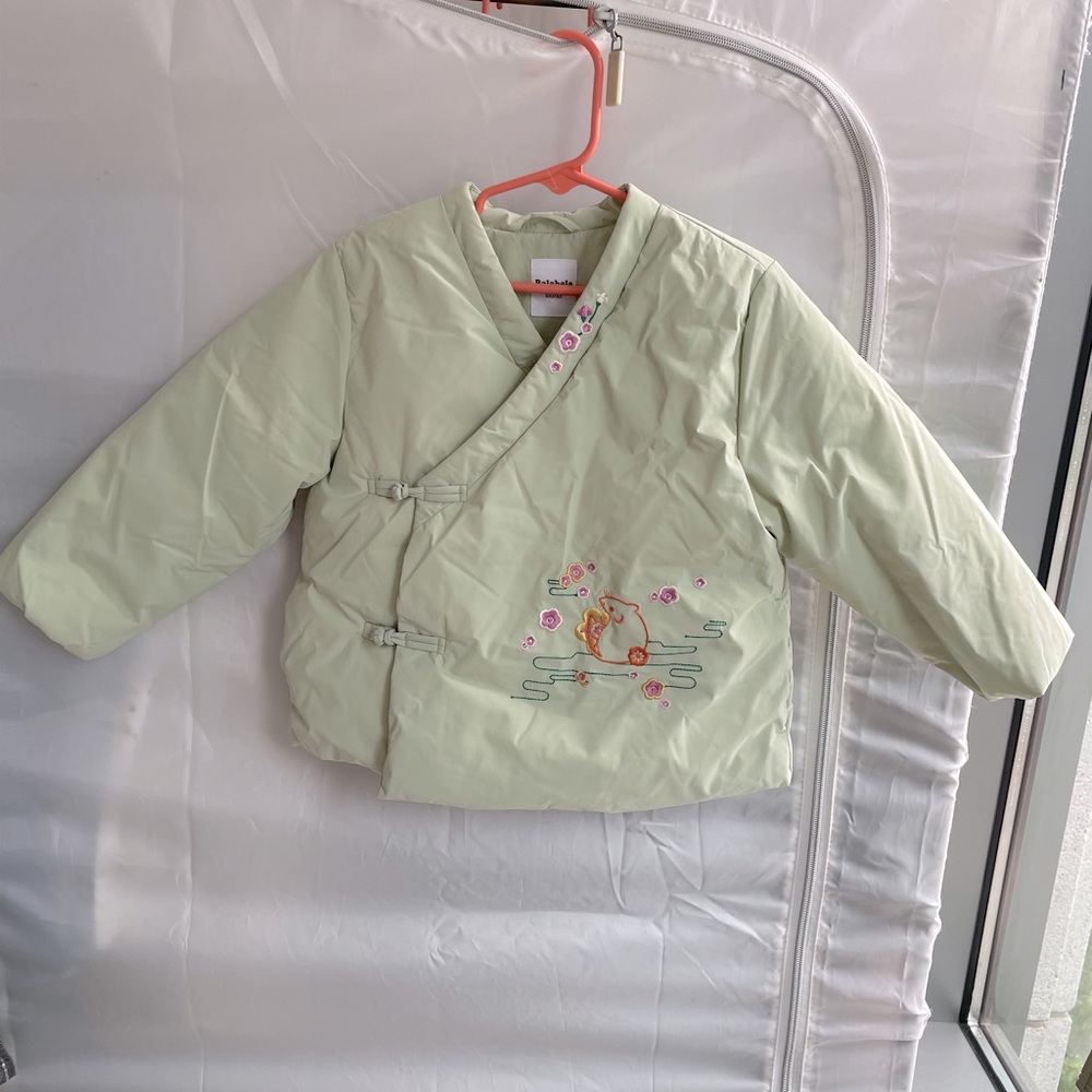 Girls winter coat traditional Chinese style size 100 fits 3-4 years old